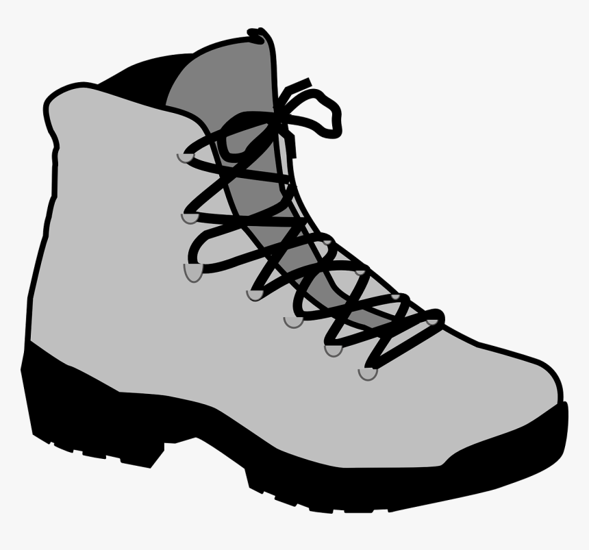 Boot Single Lace Free Photo - Hiking Boot Clipart, HD Png Download