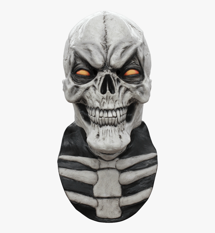 Grinning White Skull Mask - Grinning Skull Mask, HD Png Download