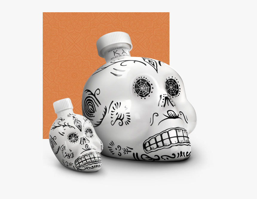 Kah Tequila Blanco White Skull 0,7 L Mexico , - Tequila, HD Png Download