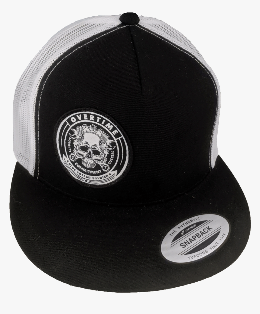 Black And White Skull & Motor - Baseball Cap, HD Png Download