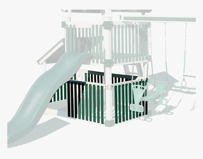 Lower Deck Railing - Playground Slide, HD Png Download