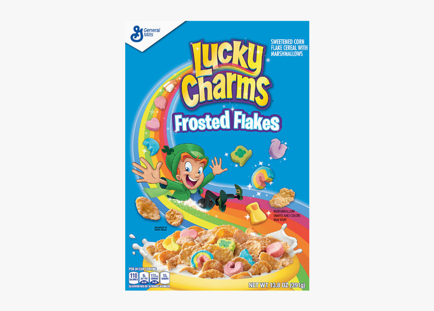 Lucky Charms Frosted Flake - Lucky Charms Frosted Flakes, HD Png Download