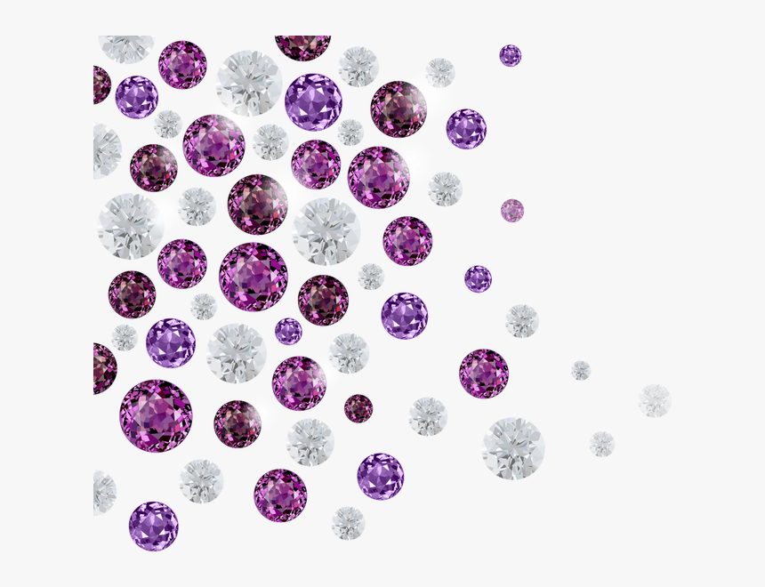 Diamond Hair Iron Gemstone - Purple Diamond Background, HD Png Download