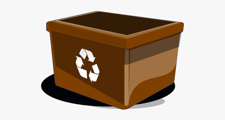 Recycle Bin Svg Clip Arts - Brown Recycle Bin Png, Transparent Png
