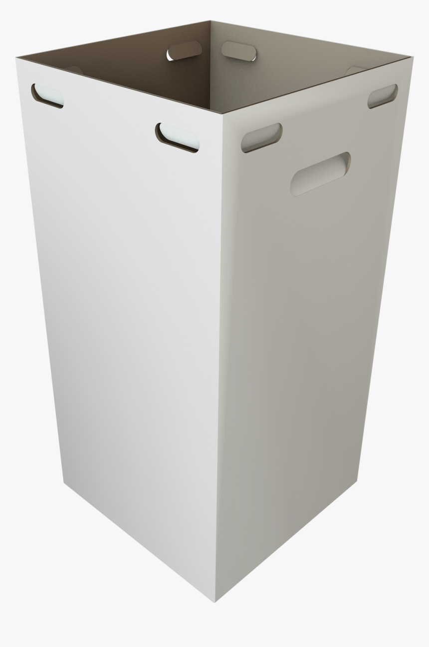 White Cardboard Trash Cans, HD Png Download