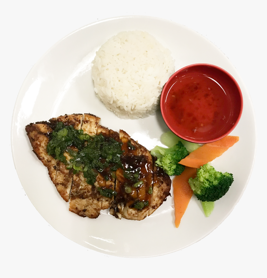 Grilled Chicken Rice Plate - Supper, HD Png Download
