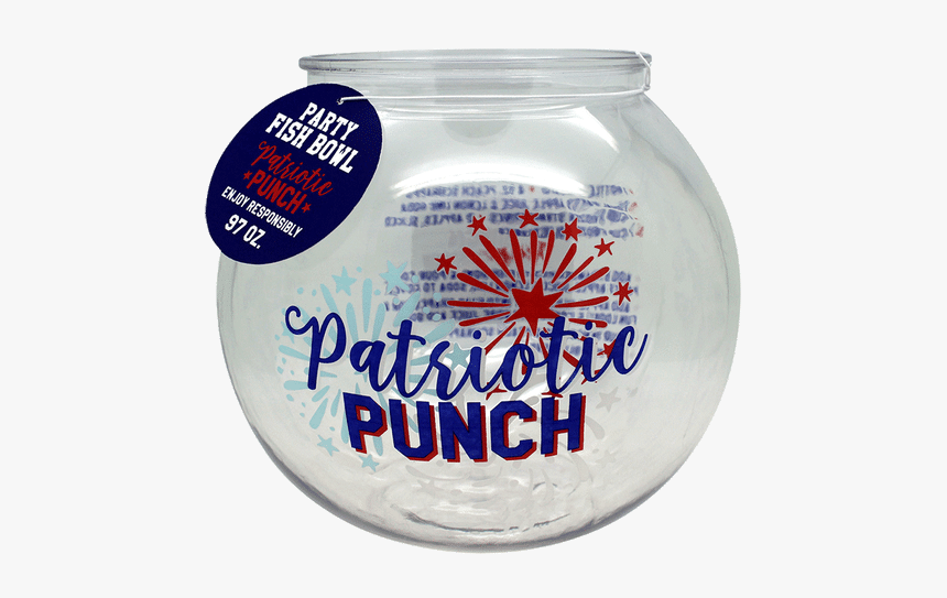 Patriotic Punch Recipe Acrylic Fish Bowl - Cosmetics, HD Png Download