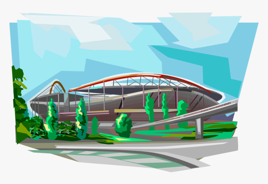 Vector Illustration Of Stadium Of Light Estádio Da - Estadio Da Luz Vetor, HD Png Download