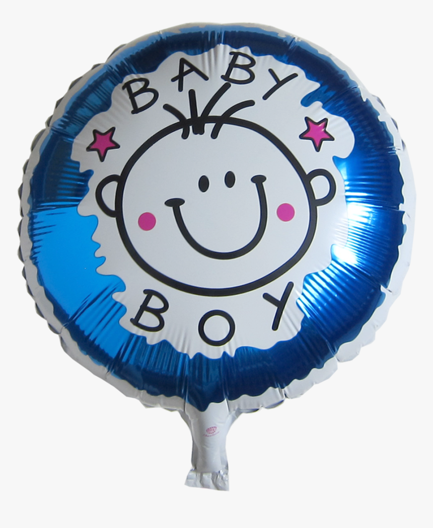 Round Baby Shower Mylar Balloon - Baby Boy Round Foil Balloon, HD Png Download