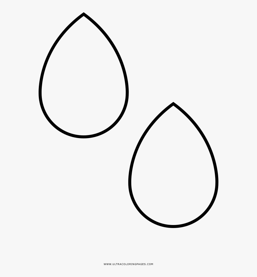 Lágrimas Página Para Colorear - Line Art, HD Png Download