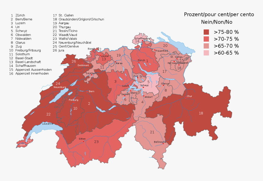 Switzerland Map Vector, HD Png Download
