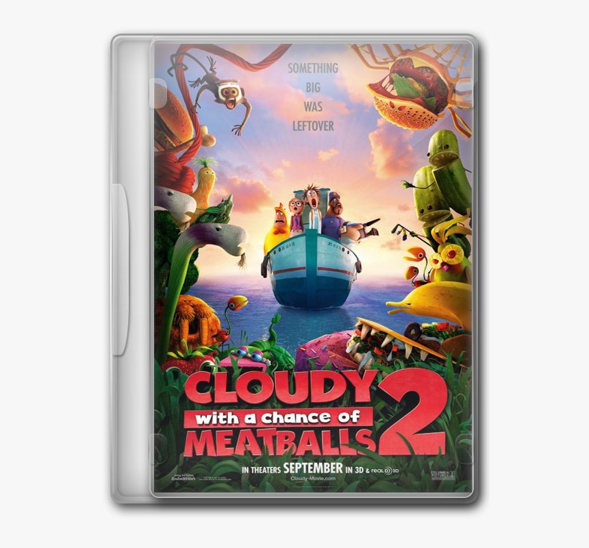 Cloudy With A Chance Of Meatballs - Cloudy With A Chance Of Meatballs 2 Poster 2013, HD Png Download