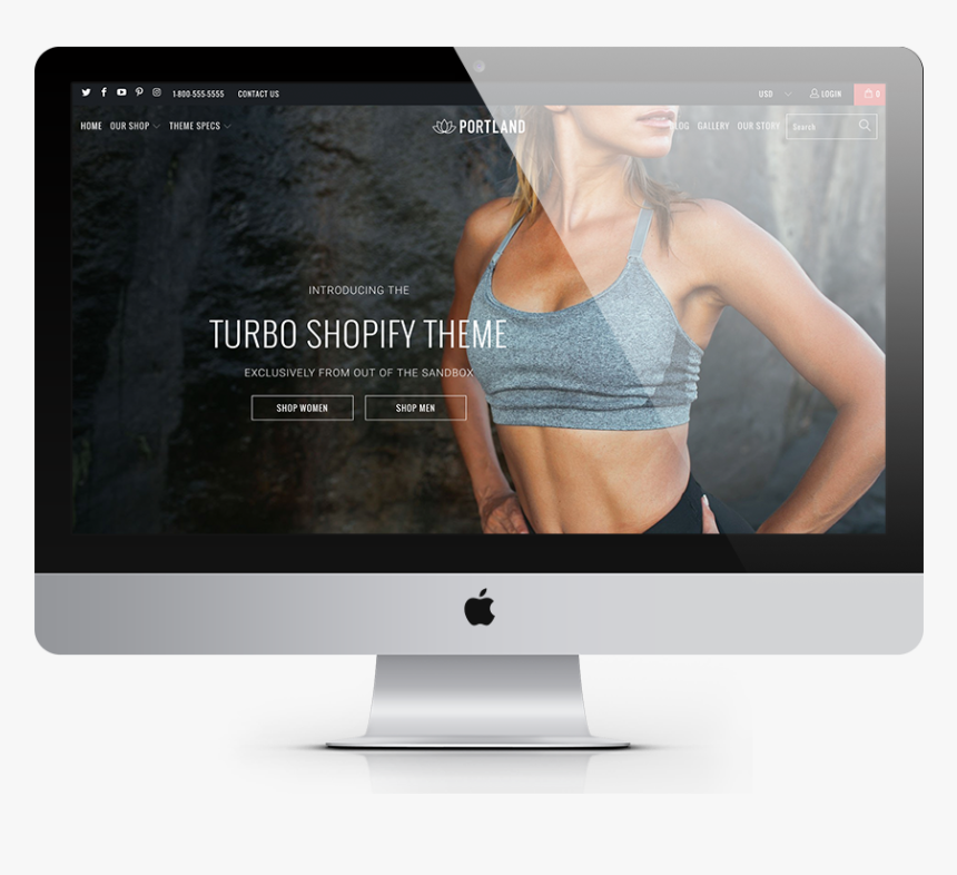 Turbo Portland Shopify Theme, HD Png Download