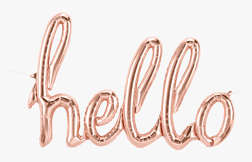 Rose Gold Balloons Letters, HD Png Download