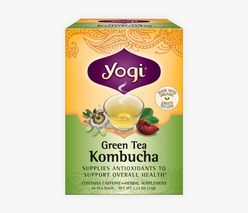 Yogi Tea Kombucha Green Tea 16 Ea, HD Png Download