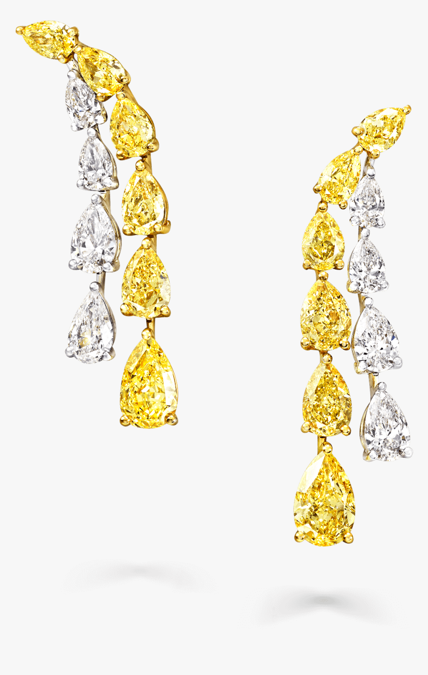 Graff Yellow Diamond Earrings, HD Png Download