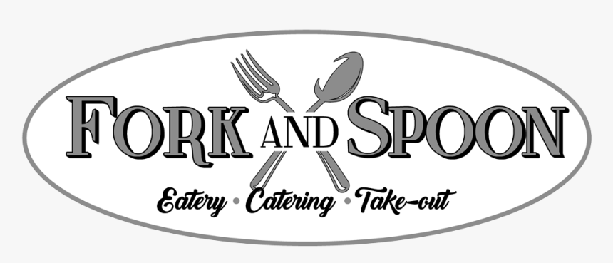 Black And White Png Spoons And Fork, Transparent Png