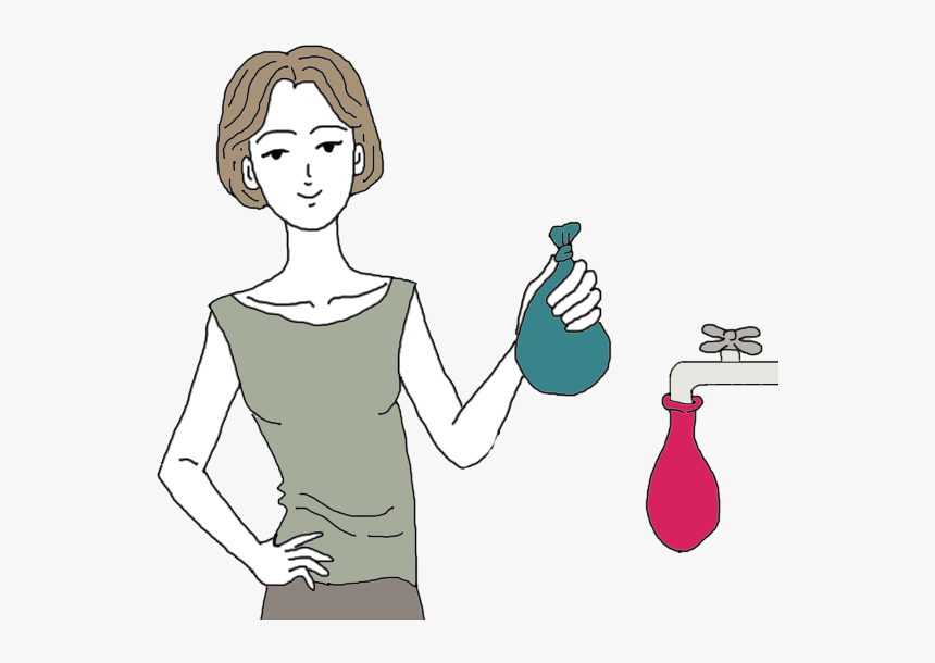 Splash Clipart Water Balloon - Glass Bottle, HD Png Download