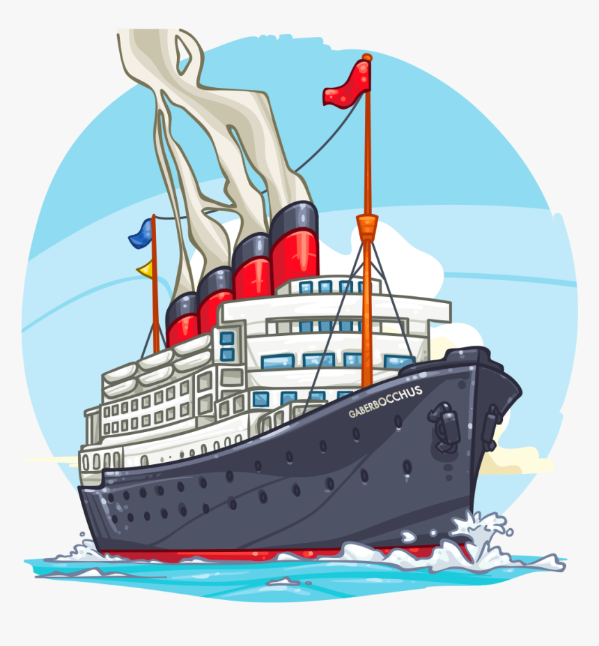 Clip Art Item Detail Ship Itembrowser - Cruise Ship Cartoon Png, Transparent Png