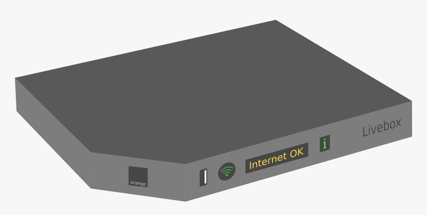 Orange Livebox Play Clip Arts - Internet Modem Clipart, HD Png Download