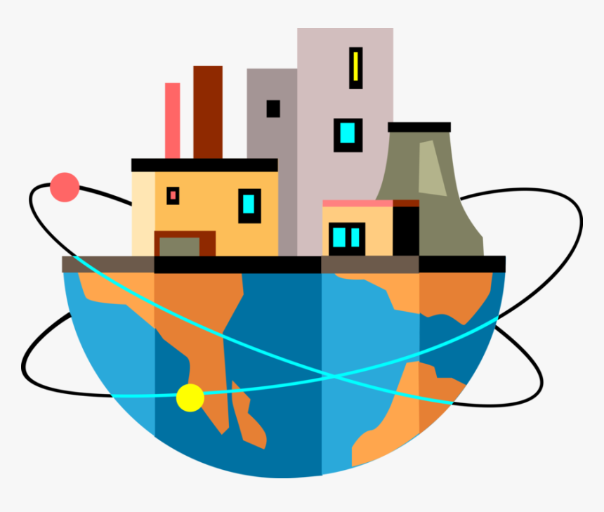Vector Illustration Of Atomic Energy Nuclear Power, HD Png Download