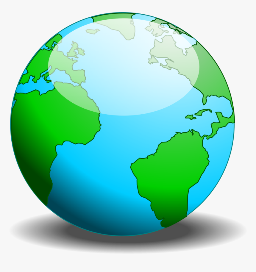 Simple Globe Vector - Earth, HD Png Download