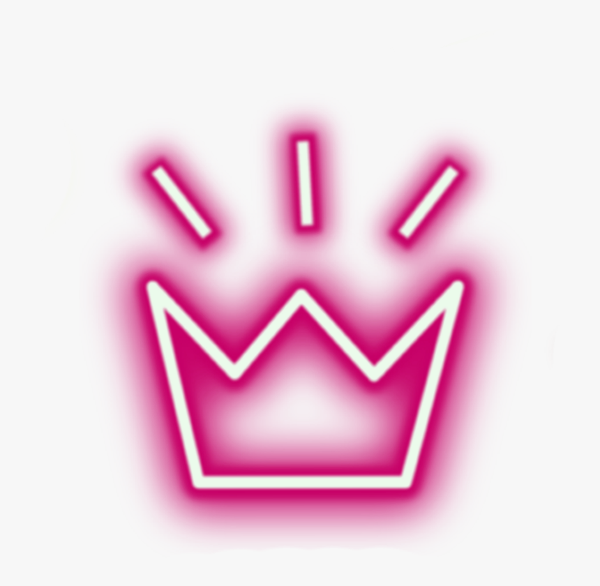#corona #neon - Neon Crown Png, Transparent Png