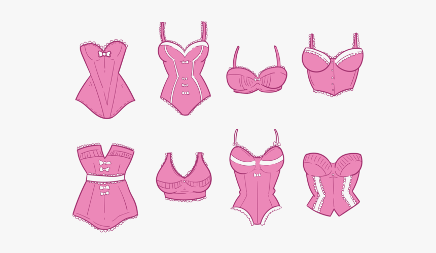 Hand Drawn Bustier Vectors - Drawing Of Panites For Cartoons, HD Png Download