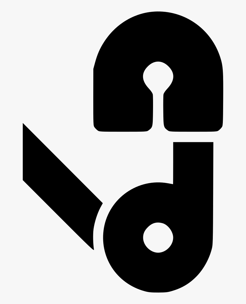 Safety Pin Open Clasp - Graphic Design, HD Png Download