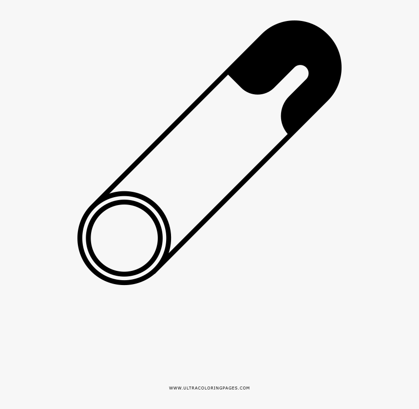 Safety Pin Coloring Page, HD Png Download