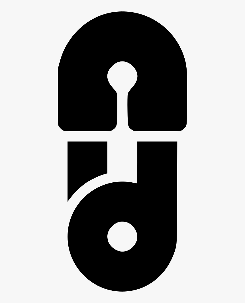 Safety Pin Closed Clasp - Cross, HD Png Download