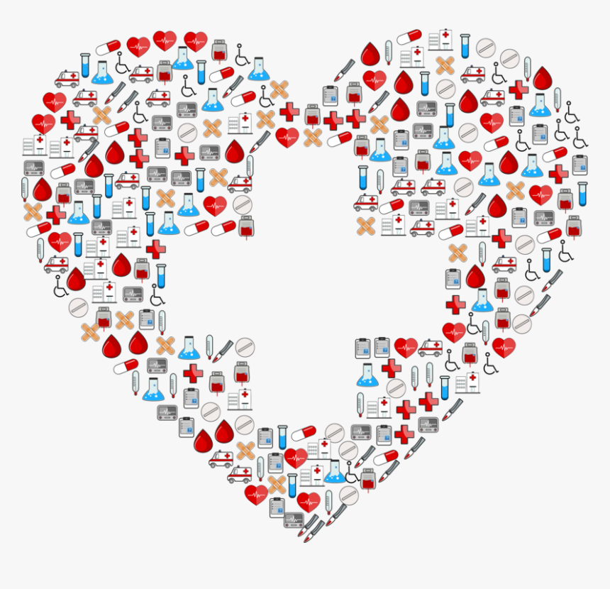 Heart,square,symmetry Clip Art Medical, HD Png Download , Transparent