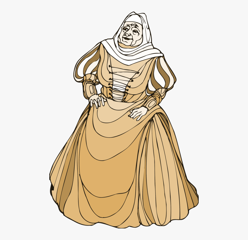 Romeo And Juliet Nurse Drawing, HD Png Download