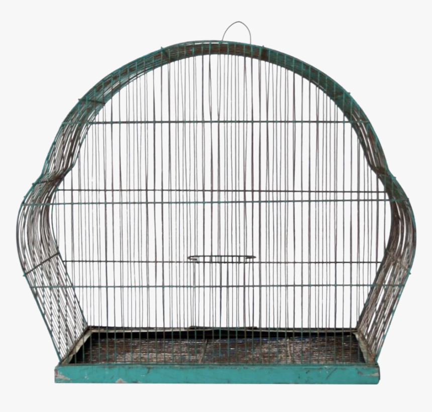 Vintage Wire Bird Cage - Cage, HD Png Download