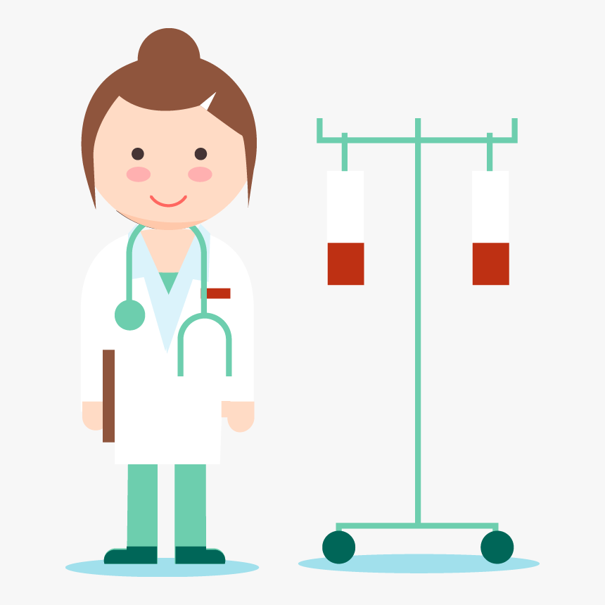 Patient Nursing Doctor Health Female Medicine Care - Physician Cartoon, HD Png Download