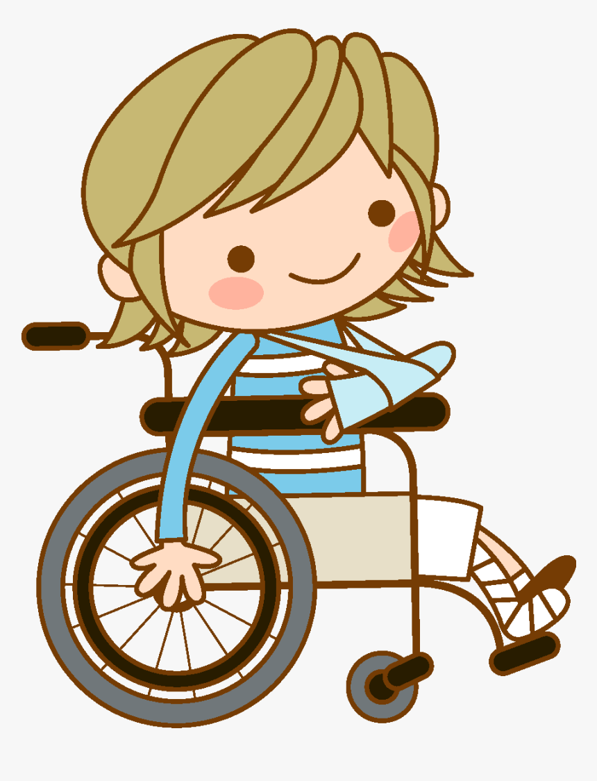 Cartoon Patient Wheelchair Element - Clipart Nurse And Patient, HD Png Download