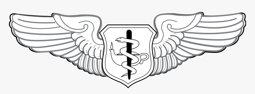 United States Air Force Flight Nurse Badge - Senior Enlisted Aircrew Wings, HD Png Download