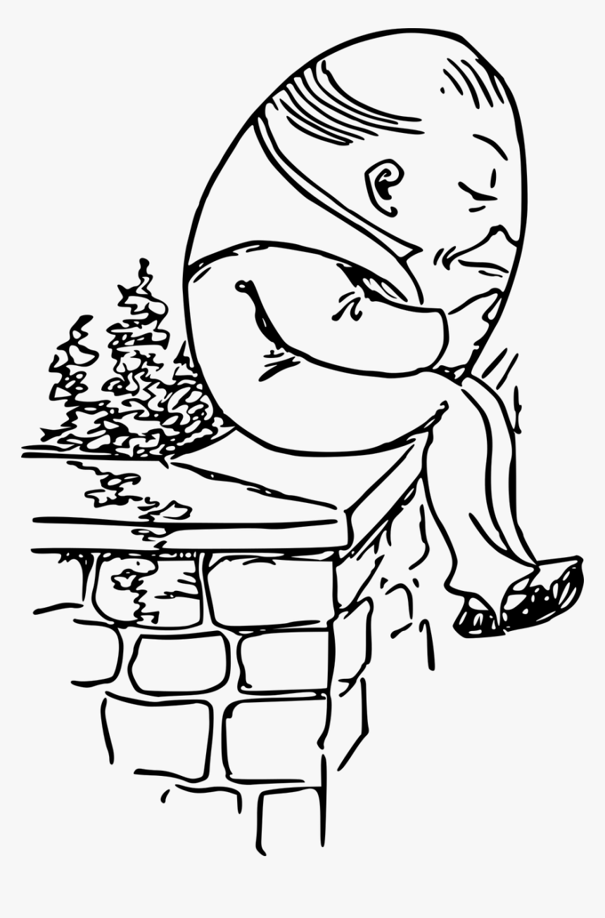 Humpty Dumpty Computer Icons - Humpty Dumpty Sat On A Wall Clipart, HD Png Download