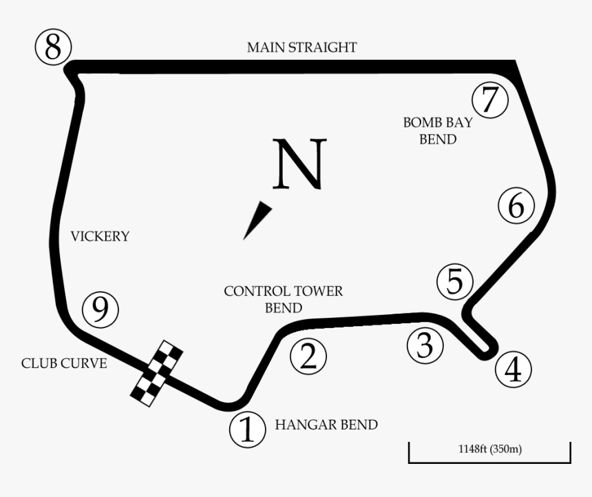 Wigram Airfield Circuit Map - Wigram Airfield Circuit, HD Png Download