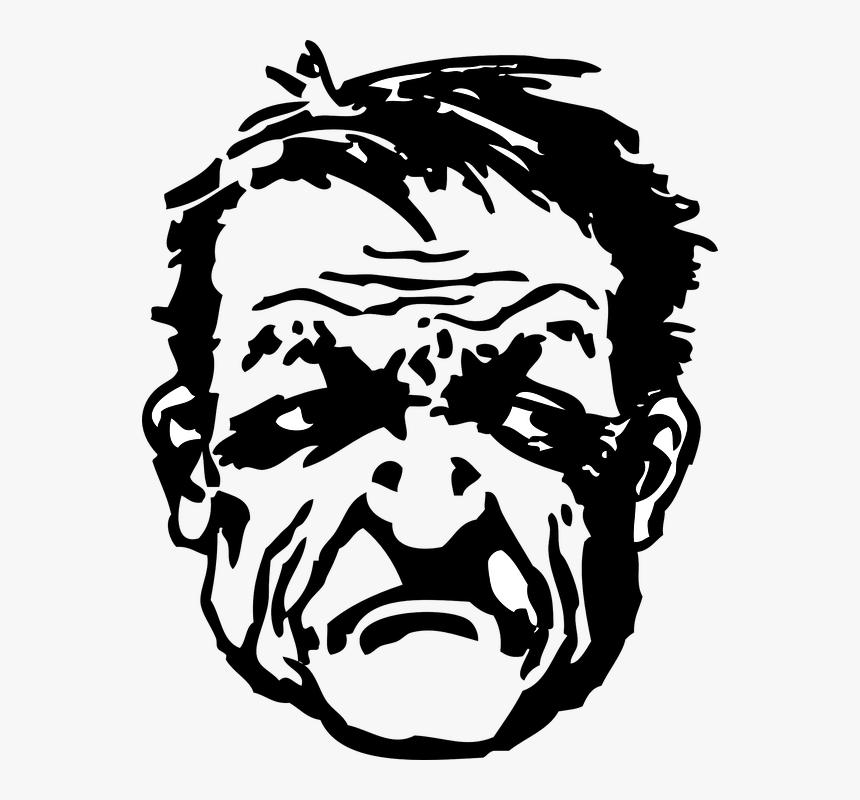 Angry Man, Grumpy, Frown, Angered, Annoyed, Aggravated, HD Png Download