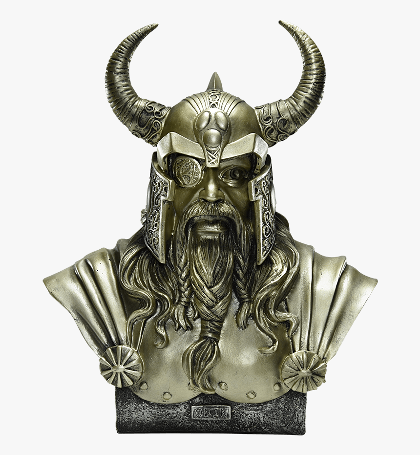 Odin Bust Statue - Statue Of Odin, HD Png Download