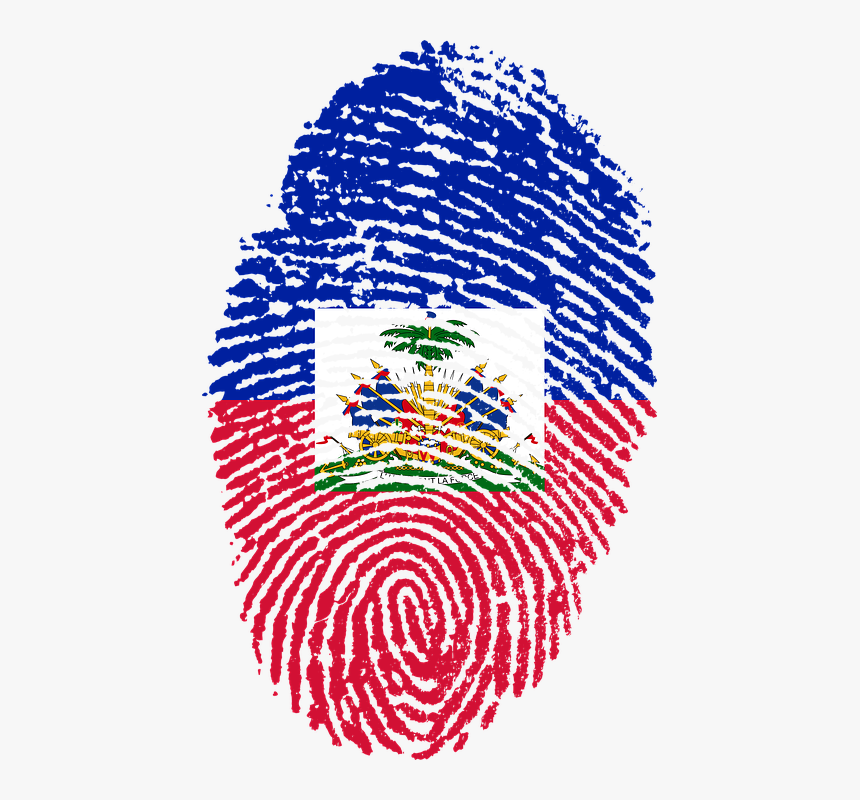 Haiti, Flag, Fingerprint, Country, Pride, Identity - Haitian Flag Fingerprint, HD Png Download