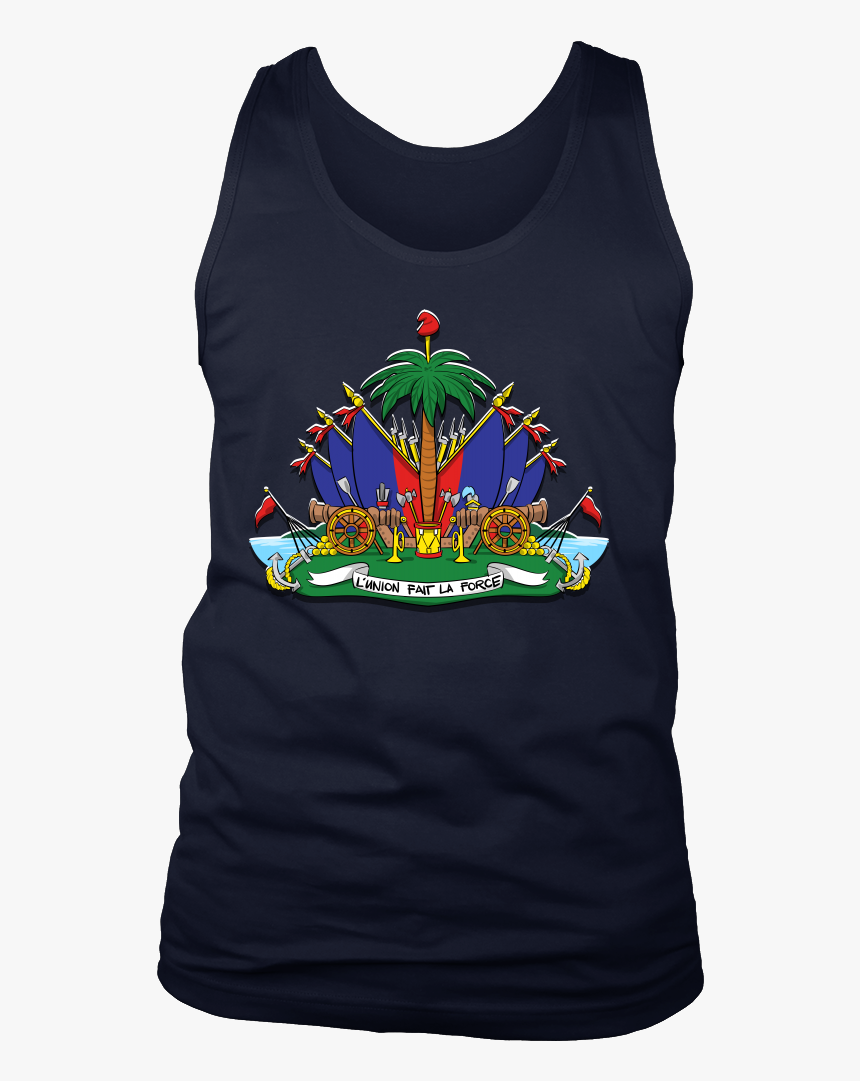 Haiti Haitian Pride Flag Coat Of Arms Emblem Country - T-shirt, HD Png Download