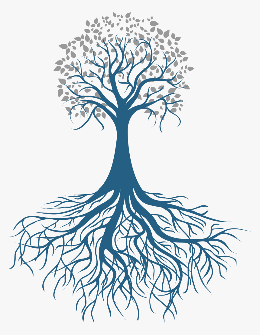 Transparent Tree With Roots Png - Tree Of Life Silhouette Png, Png Download