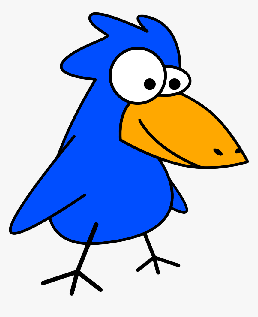 Blue Cartoon Bird Clipart Png - Bird Clip Art, Transparent Png