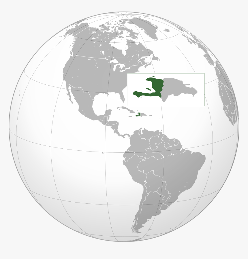 Dominican Republic Map Globe, HD Png Download