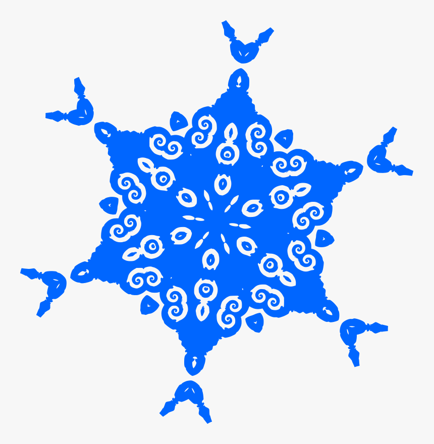 Free Vector Snowflake Kaleidoscope - Snowflake, HD Png Download