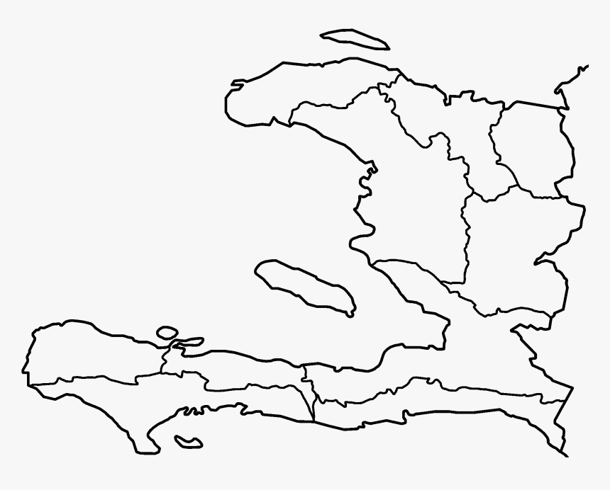 Filehaiti Departments Blank - Blank Map Of Haiti, HD Png Download