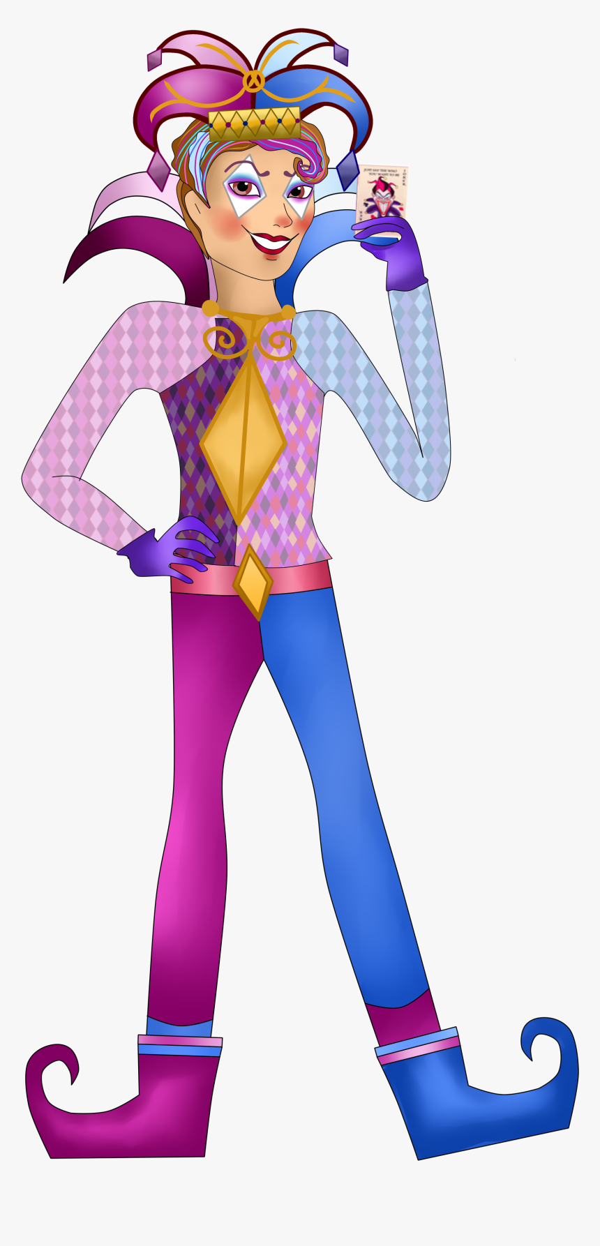 Transparent Joker Card Png - Courtly Jester Parents, Png Download
