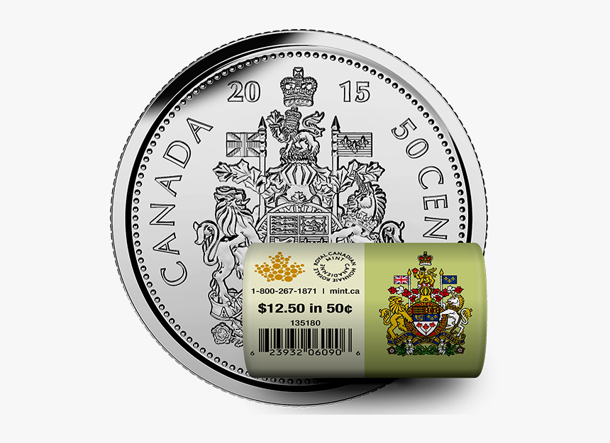 2015 50-cent Special Wrap Circulation Coin Roll - Illustration, HD Png Download